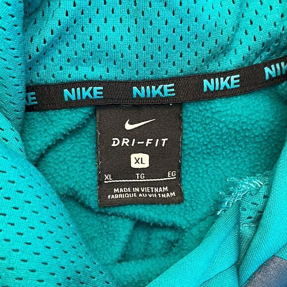 Nike Hoodie XL Dri-Fit Teal Green - Picture 9 of 11